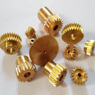 قطعات ماشین آلات دقیق و کوچک قطر کوچک دوامدار CNC برنج چرخ دار با دندان خمیده
