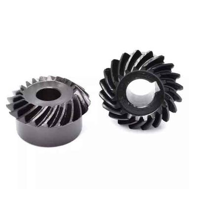 1.5 ماژول چرخ تاج و پیونین فولاد سخت شده مارپیچ بیول Gear برای دوچرخه